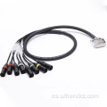 Macho a xlr femenino aux cable de audio macho